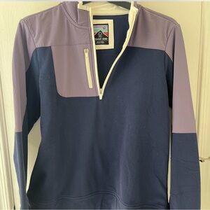 Straight Down NWT (but flawed) Colorblock Quarter-Zip Pullover